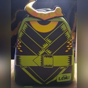 Loki Themed Backpack - Black and Green
